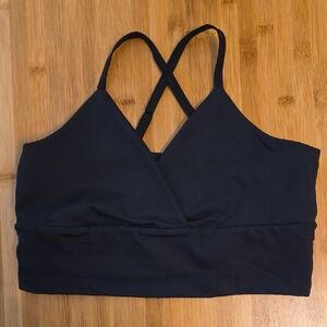 Beyond Yoga Black Cross-Back Bralette